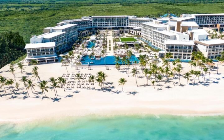 Oceanfront infinity pool and white sand Juanillo Beach at Hyatt Zilara Cap Cana