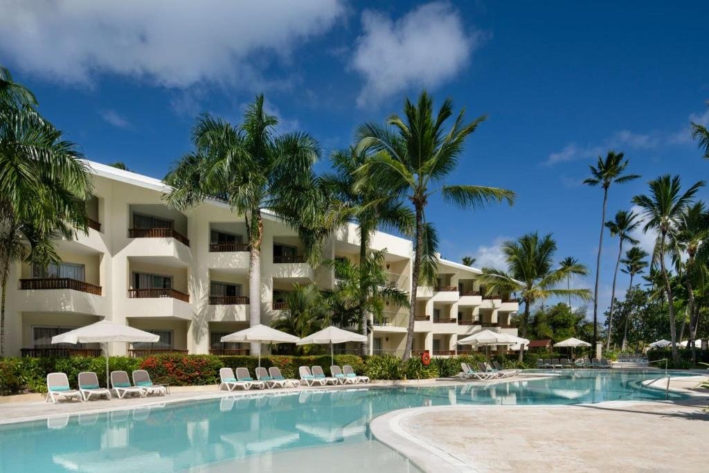 Iconic wooden overwater pier on Bavaro Beach at Impressive Premium Punta Cana