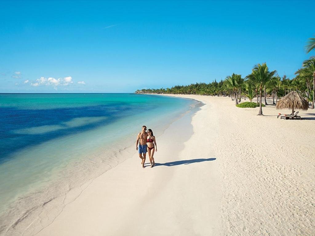 Oceanfront bungalow suite and beach cabanas at Secrets Cap Cana Punta Cana